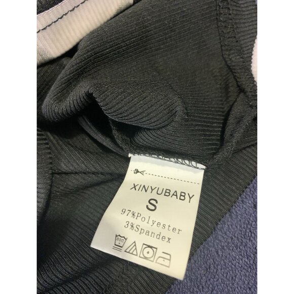 Skeleton Print Ribbed Black Tank Top Crop Top - Picture 5 of 5